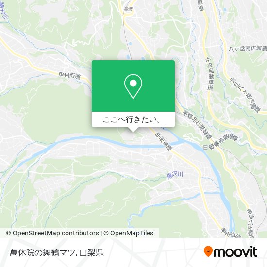 萬休院の舞鶴マツ地図