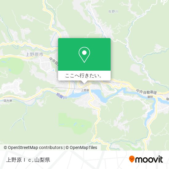 上野原Ｉｃ地図