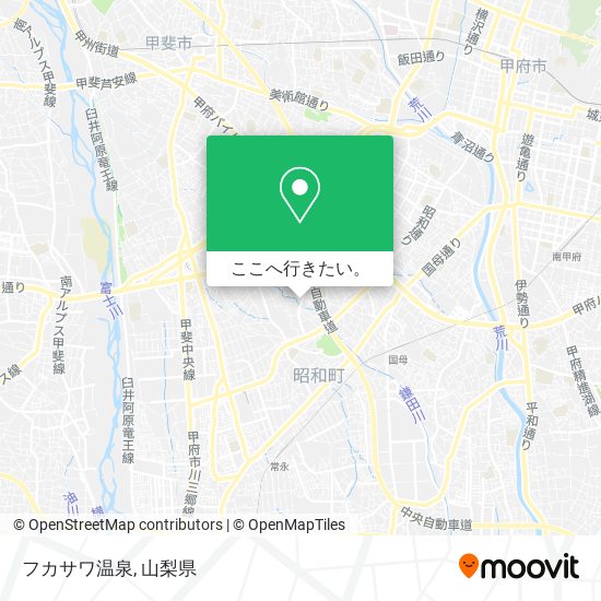 フカサワ温泉地図