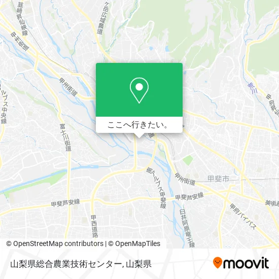 山梨県総合農業技術センター地図