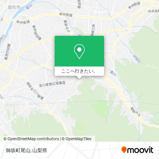 御坂町尾山地図