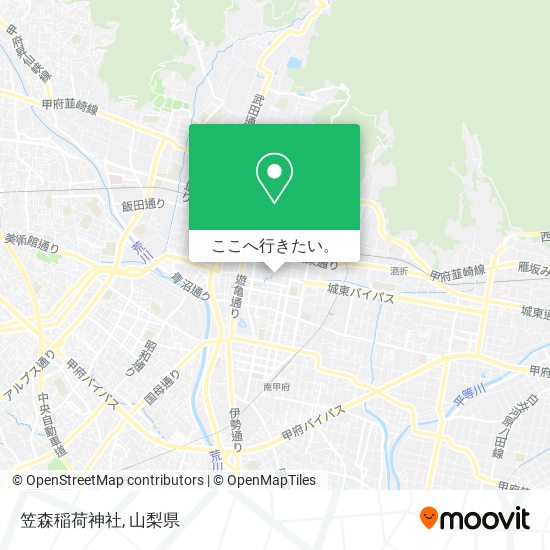 笠森稲荷神社地図