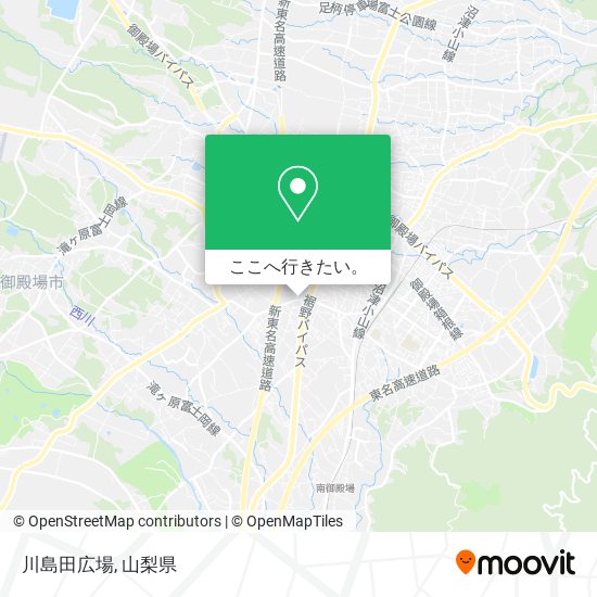 川島田広場地図