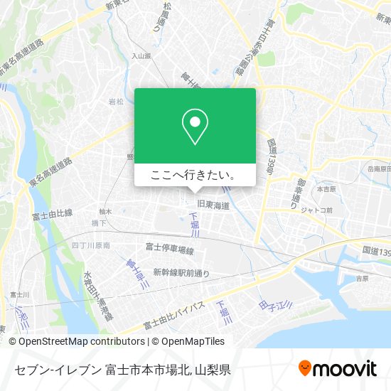 セブン-イレブン 富士市本市場北地図