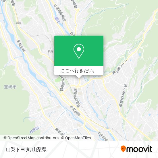 山梨トヨタ地図