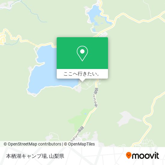 本栖湖キャンプ場地図