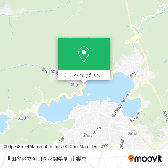 世田谷区立河口湖林間学園地図