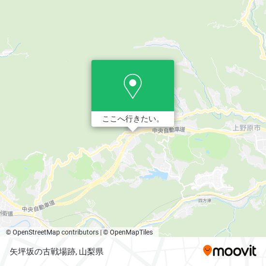矢坪坂の古戦場跡地図