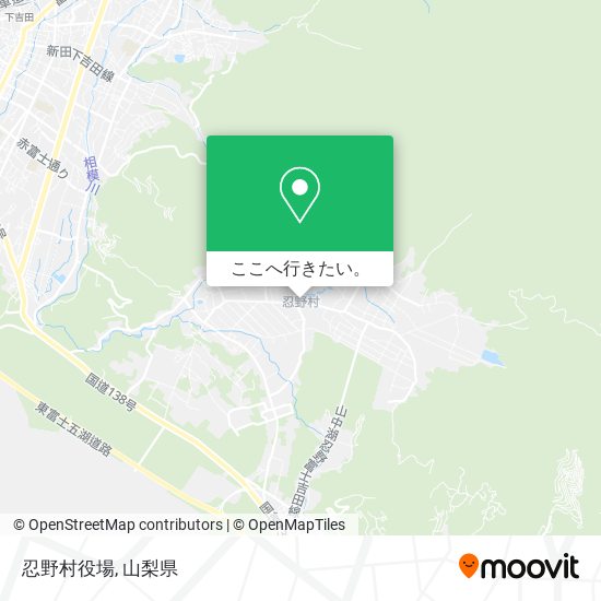 忍野村役場地図