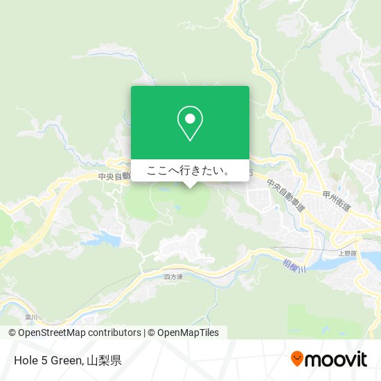 Hole 5 Green地図