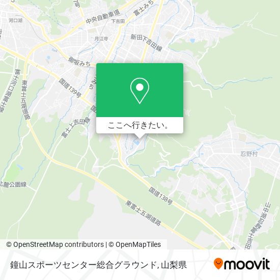 鐘山スポーツセンター総合グラウンド地図