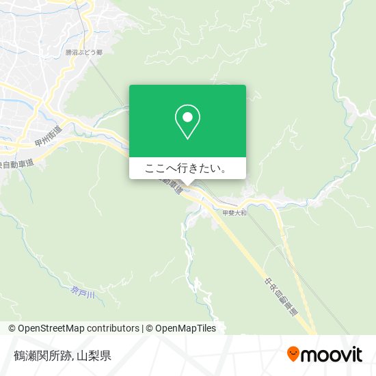 鶴瀬関所跡地図