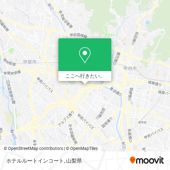 ホテルルートインコート地図