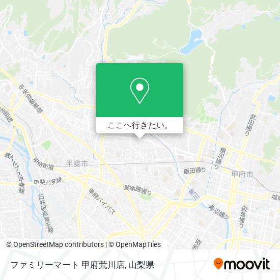 ファミリーマート 甲府荒川店地図