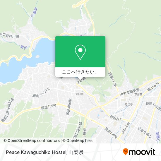 Peace Kawaguchiko Hostel地図