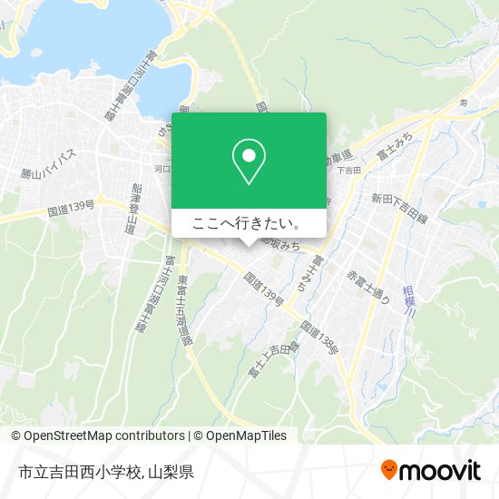 市立吉田西小学校地図