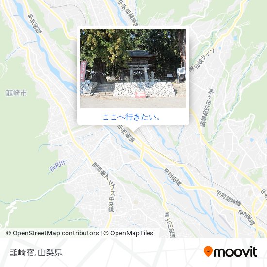 韮崎宿地図