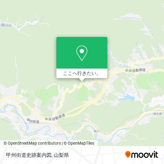 甲州街道史跡案内図地図