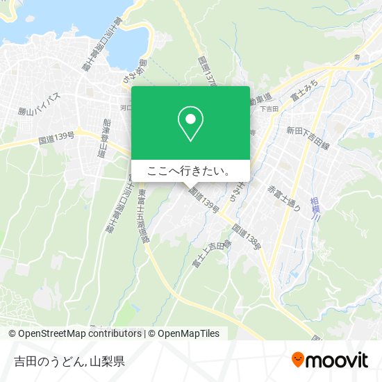吉田のうどん地図