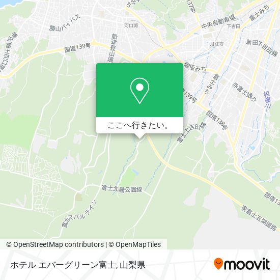 ホテル エバーグリーン富士地図