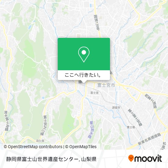 静岡県富士山世界遺産センター地図