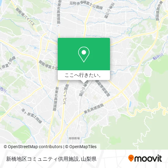 新橋地区コミュニティ供用施設地図