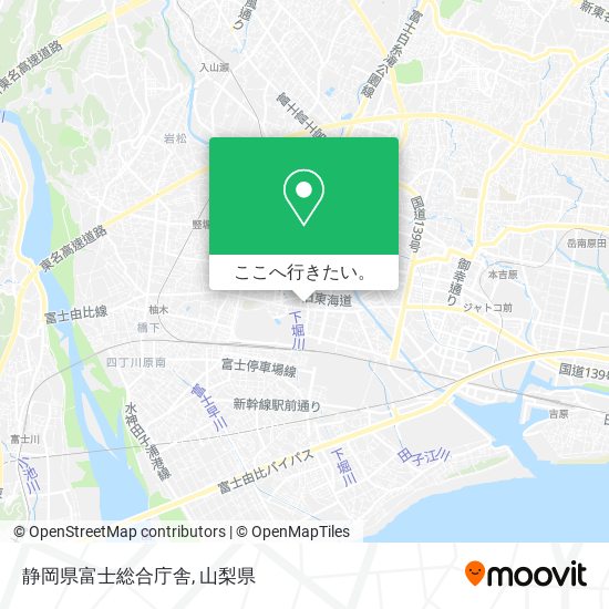 静岡県富士総合庁舎地図