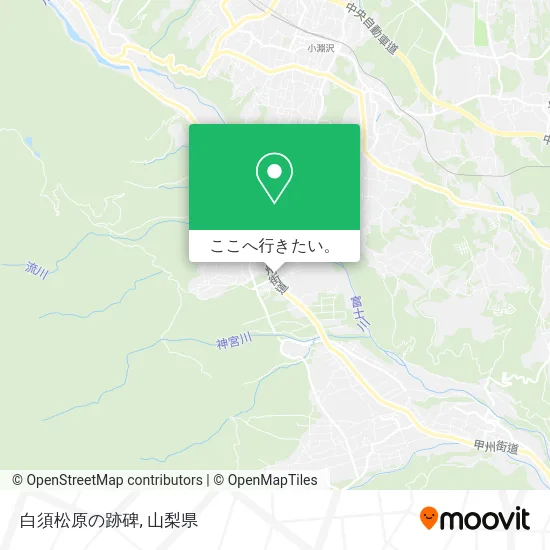 白須松原の跡碑地図