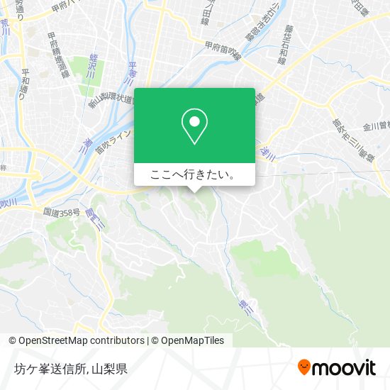 坊ケ峯送信所地図