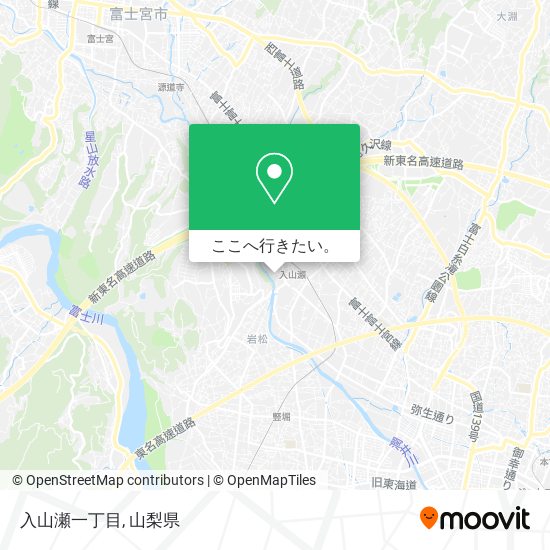 入山瀬一丁目地図