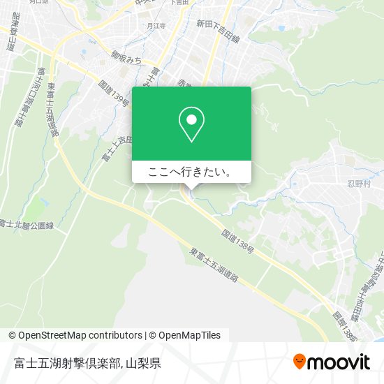 富士五湖射撃倶楽部地図