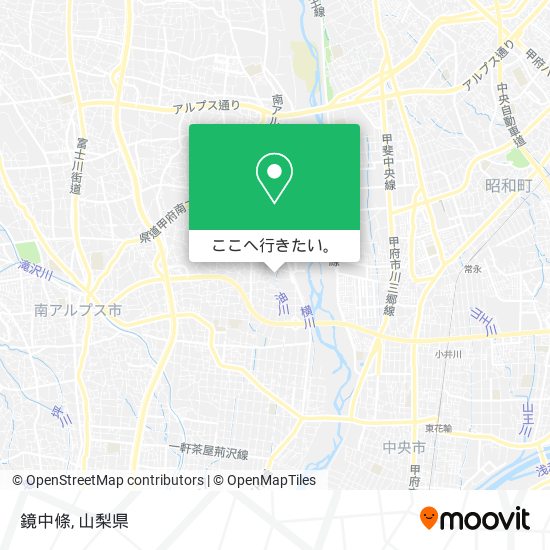 鏡中條地図