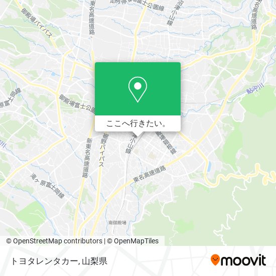 トヨタレンタカー地図