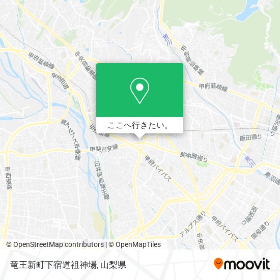 竜王新町下宿道祖神場地図
