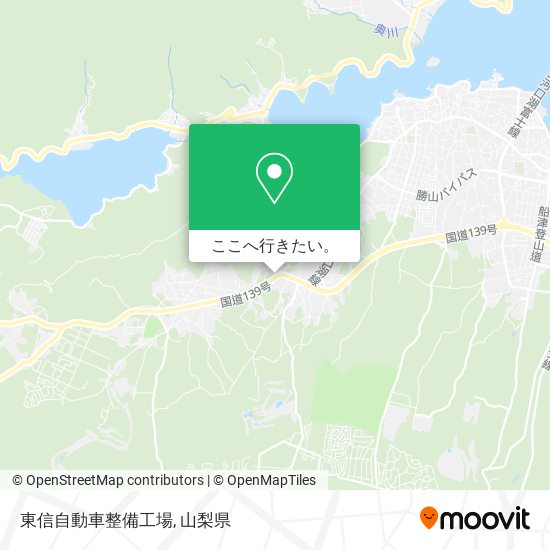 東信自動車整備工場地図