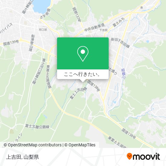 上吉田地図