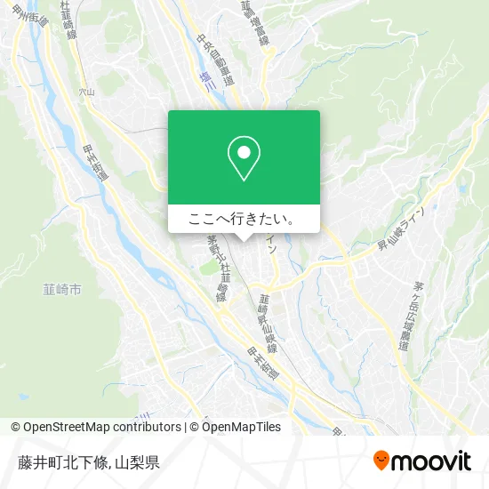 藤井町北下條地図