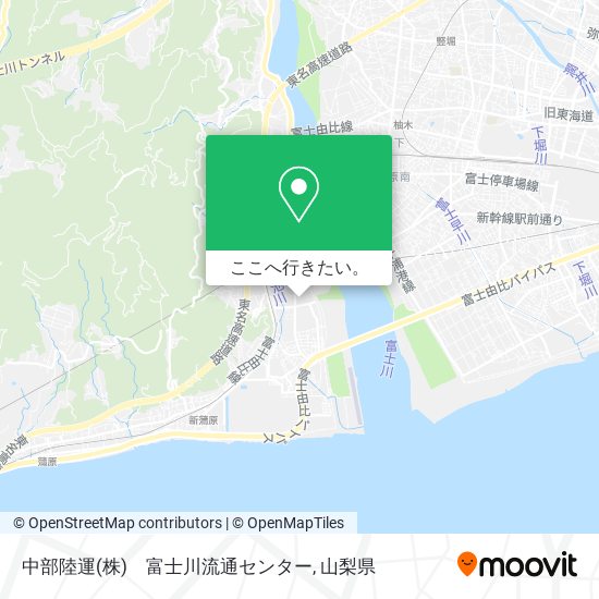 中部陸運(株)　富士川流通センター地図