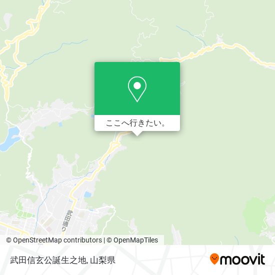 武田信玄公誕生之地地図