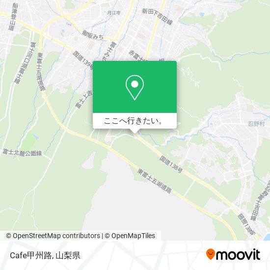 Cafe甲州路地図