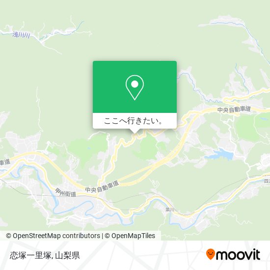 恋塚一里塚地図