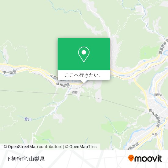 下初狩宿地図