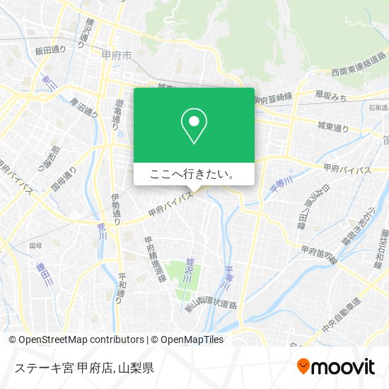 ステーキ宮 甲府店地図
