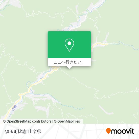 須玉町比志地図