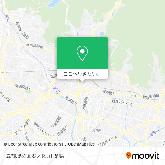 舞鶴城公園案内図地図
