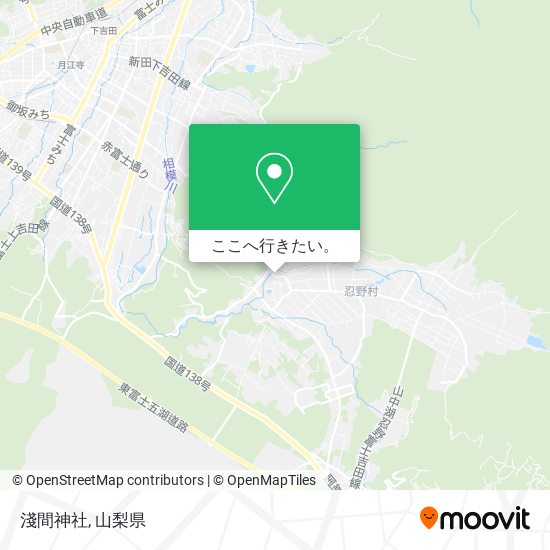淺間神社地図