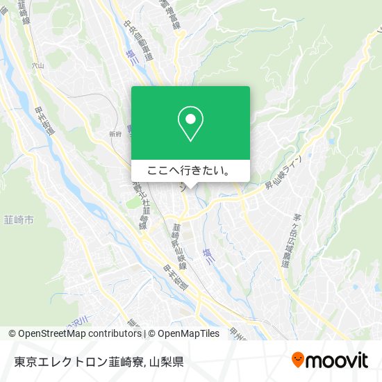 東京エレクトロン韮崎寮地図
