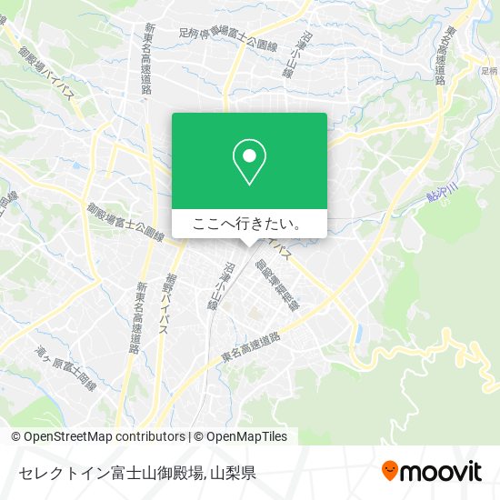 セレクトイン富士山御殿場地図