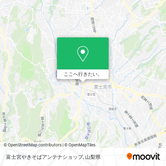富士宮やきそばアンテナショップ地図