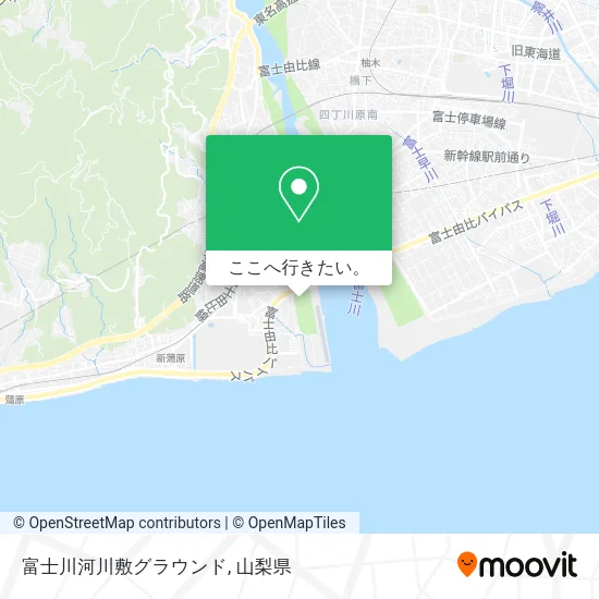 富士川河川敷グラウンド地図